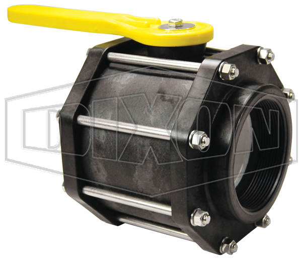 Polypropylene 8-Bolt Ball Valve